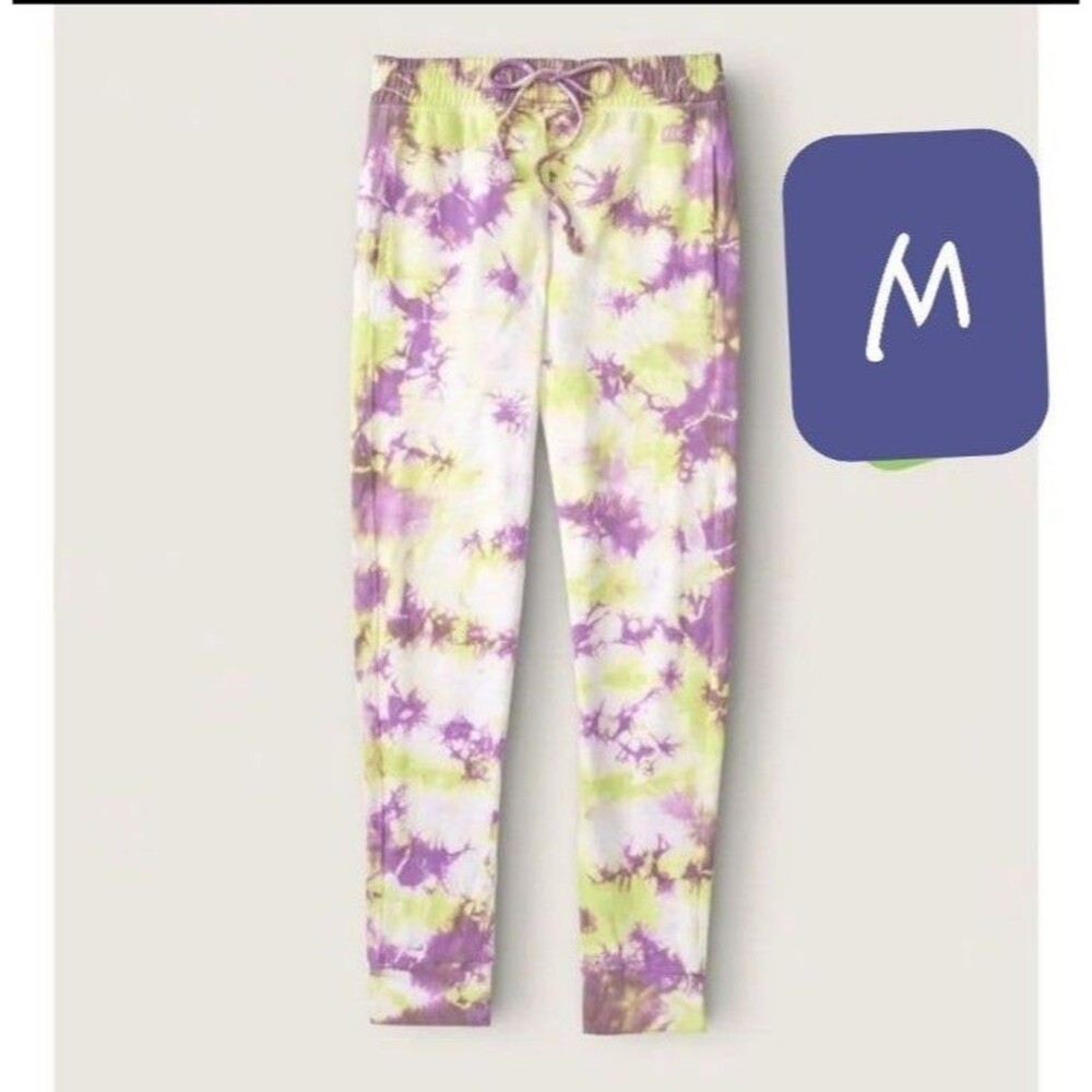 VS PINK campus joggers leggings tie dye medium